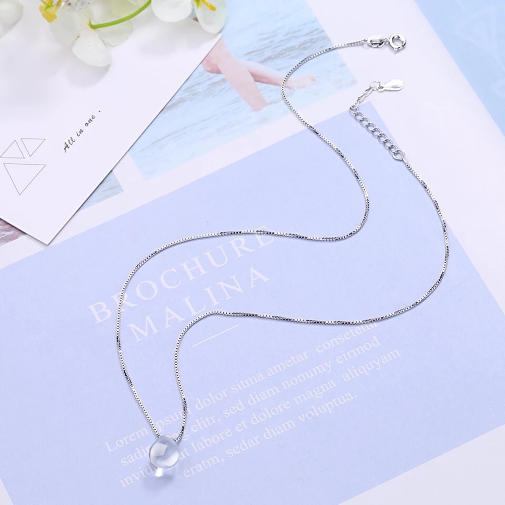 New S925 Silver Tears Pendant Necklace - Picture 4 of 4